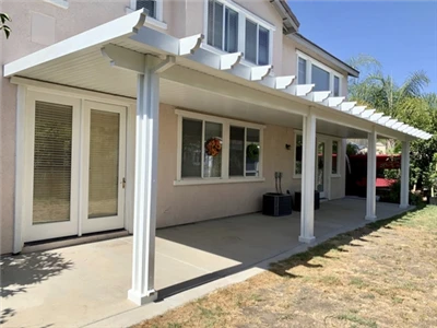 Gorchudd Patio Alwminiwm Wedi'i Atodi